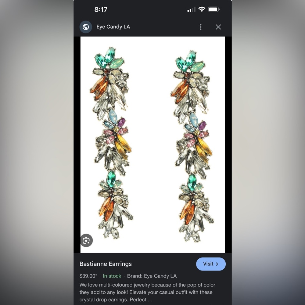 Eye Candy earrings